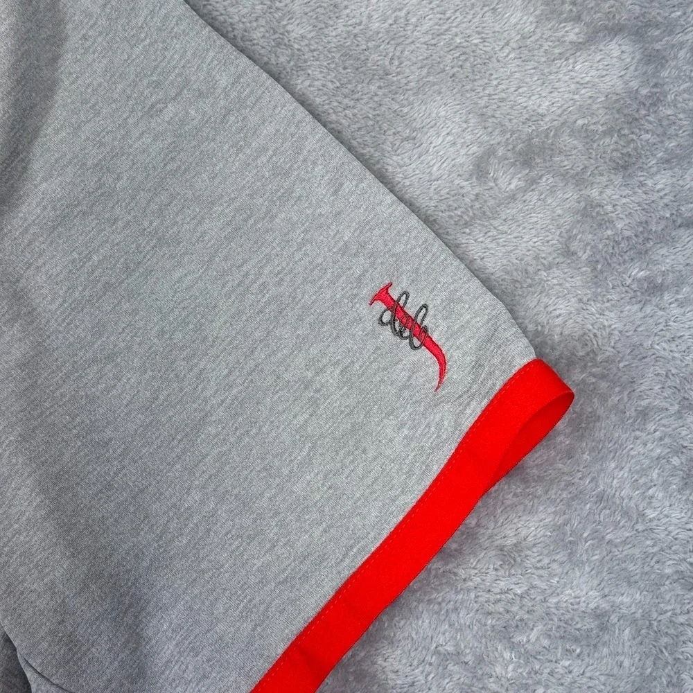 Adidas ClimaChill Golf Polo Shirt Men Large Gray Athletic‎ Performance Stretch